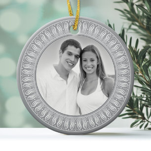 Ornamento De Cerâmica Aniversário de Casamento Memento ou Presente