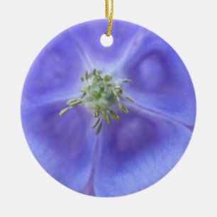 Ornamento De Cerâmica Aniversário Personalizado do Aquílio Flor