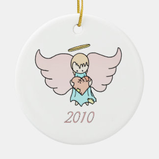 Ornamento De Cerâmica Anjo 2010 de Lil