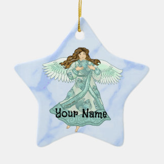 Ornamento De Cerâmica Anjo cristão do oceano