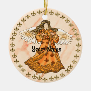 Ornamento De Cerâmica Anjo cristão real