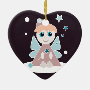 Ornamento De Cerâmica Anjo de Natal