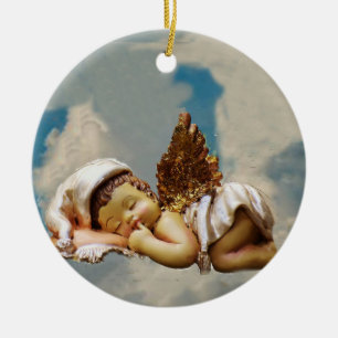 Ornamento De Cerâmica Anjo do sono