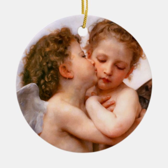 Ornamento De Cerâmica Anjos de Natal (Frente)