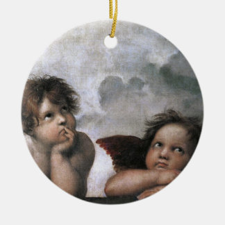 Ornamento De Cerâmica Anjos de Natal Raphael