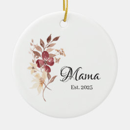 Ornamento De Cerâmica Ano de Fundação da Mamãe – Novo Marco da Mamãe