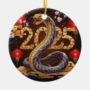 Ornamento De Cerâmica Ano do Ano Novo Chinês do Serpente