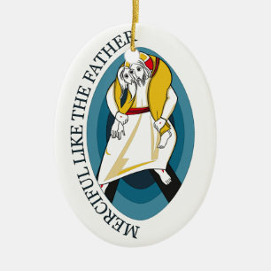 ORNAMENTO DE CERÂMICA ANO DO JUBILEU DE ENGRENAGEM DO COMPAIXÃO