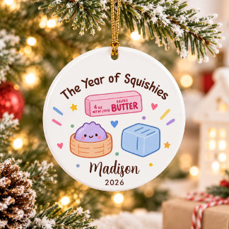 Ornamento De Cerâmica Ano do Natal das Crianças Squishies