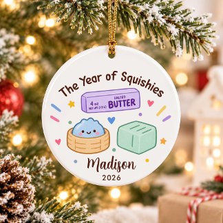 Ornamento De Cerâmica Ano do Natal das Crianças Squishies