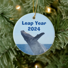 Ornamento De Cerâmica Ano Leap 2024