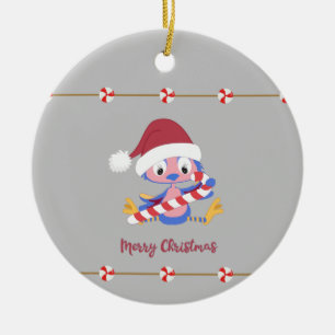 Ornamento De Cerâmica Ano Personalizado de Decadência de Doces Bluebird 