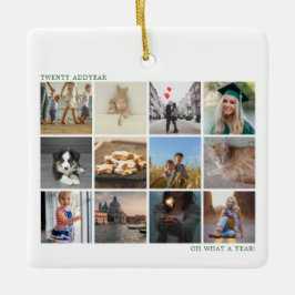 Ornamento De Cerâmica Ano Verde em Revisão Fotografia Moderna