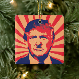 Ornamento De Cerâmica Anti-Trump
