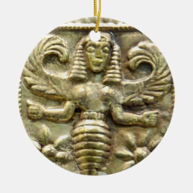 ORNAMENTO DE CERÂMICA ANTIQUE GREGO MEL ABELHA GODDESS (Frente)