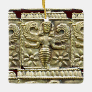 ORNAMENTO DE CERÂMICA ANTIQUE GREGO MEL ABELHA GODDESS