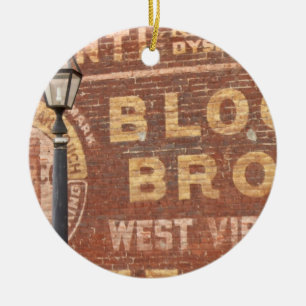 Ornamento De Cerâmica Anúncios do lado do edifício