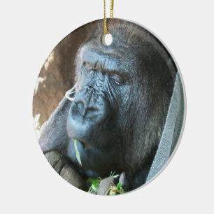 Ornamento De Cerâmica Ape hood ~ Japonês Gorilla Coming