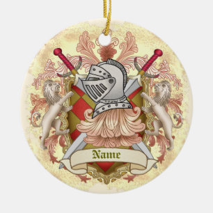 Ornamento De Cerâmica Apelido de repouso da família Red Knight