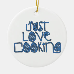 Ornamento De Cerâmica Apenas Cozinhar De Amor