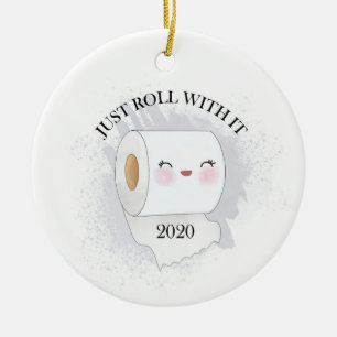 Ornamento De Cerâmica Apenas Dê Uma Volta Com O Feliz Natal Da Família