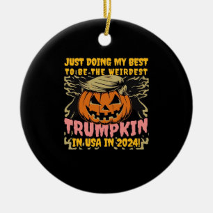 Ornamento De Cerâmica Apenas Fazendo O Meu Para O Mais Estranho Trumpkin