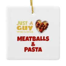 Apenas uma cara que ama almôndegas e macarrão