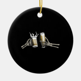 Ornamento De Cerâmica Aplausos de mãos esqueléticas em um