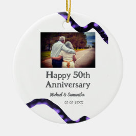 Ornamento De Cerâmica aplausos para o aniversário de 50 anos adicionar n