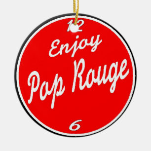 Ornamento De Cerâmica Aproveite o Pop Rouge