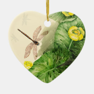 Ornamento De Cerâmica aquarela aquosa