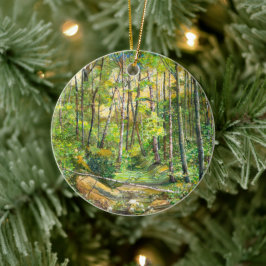 Ornamento De Cerâmica aquarela de pintura de rancho