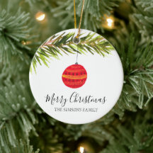 Aquarela Feliz de Árvore de Natal Merry e brilhant