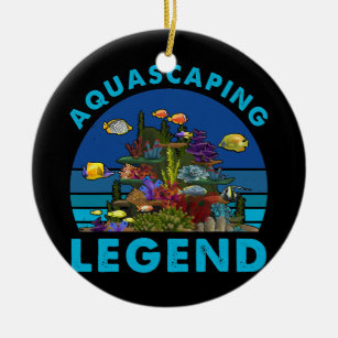 Ornamento De Cerâmica Aquascapim De Lenda Aquário Design Para Aquarista