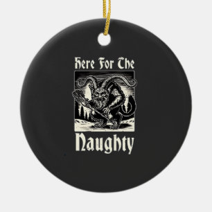 Ornamento De Cerâmica Aqui para o maldito Krampus Spooky Xmas.