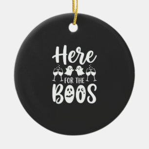 Ornamento De Cerâmica Aqui Para Os Vaias Projeto de Fantasma de Hallowee