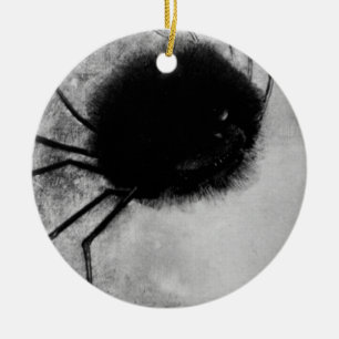 Ornamento De Cerâmica Aranha sorridente por Odilon Redon, Vintage Hallow