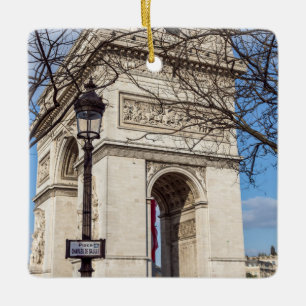 Ornamento De Cerâmica Arc de Triomphe em Paris, França