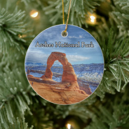 Ornamento De Cerâmica Arches National Park Souvenir Tree Ornament