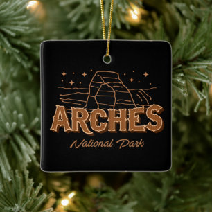 ORNAMENTO DE CERÂMICA ARCHES NATIONAL PARK UTAH COLLECTOR HOLIDAY