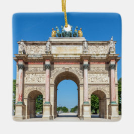 Ornamento De Cerâmica Arco Carrousel de Triunfo em Paris, França