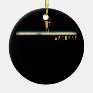 Ornamento De Cerâmica Arco de Composto de Vintage com Arquivador de Arco