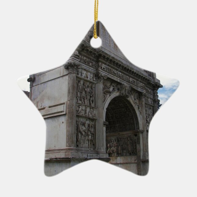 Ornamento De Cerâmica Arco de Trajan. (Frente)