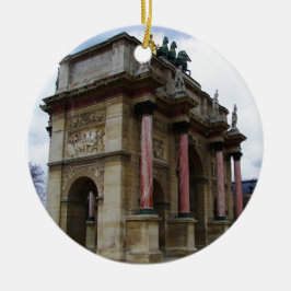 Ornamento De Cerâmica Arco de Triunfo do Carrousel.