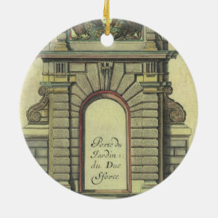Ornamento De Cerâmica Arco do Portão do Jardim Vintage, Arquitetura Rena