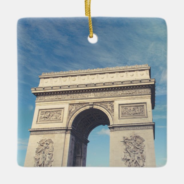 Ornamento De Cerâmica Arco do Triunfo Paris (Frente)