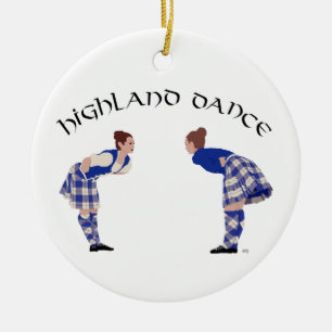 Ornamento De Cerâmica Arco Highland Dancers