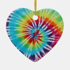 Ornamento De Cerâmica Arco-Íris Espiral 2 Lados