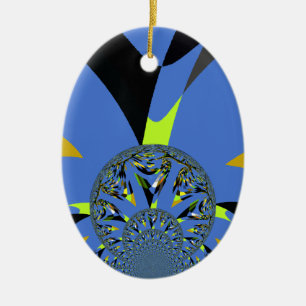 Ornamento De Cerâmica Arcos legal com Esferas Fractais Design de Arte