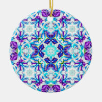 Arctic Prism — Mandala de Floco de Neve Colorido